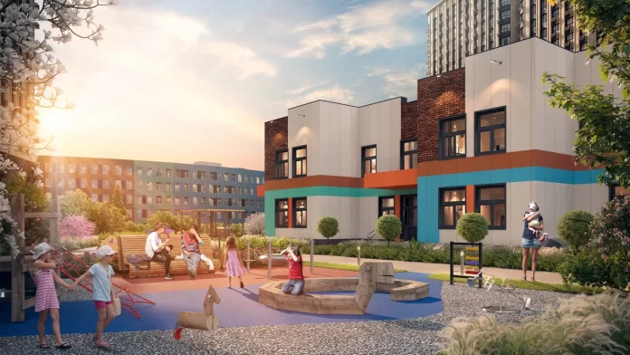 На левом берегу Дона в Ростове-на-Дону началось строительство первого детского сада. //Фото «ЮгСтройИнвест»