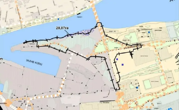 План размещения будущей застройки в левобережной зоне //Фото с сайта donnews.ru