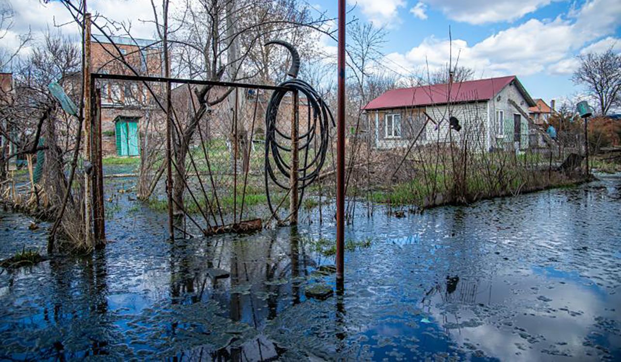 В Ростове поселок на Шоссейной постепенно тонет в грунтовых водах //Фото Блокнот-Ростов
