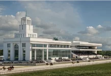 В Ростове начнут строительство нового ипподрома в 2025 году Главное здание нового ростовского ипподрома //Фото: скриншот с презентации проекта