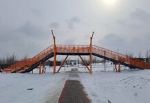 В Суворовском возвели первый в регионе веломост В Суворовском возвели первый в регионе веломост //Фото пресс-службы ВКБ Новостройки