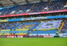 ФК «Ростов» могут возглавить силовики и чиновники болельщики ФК "Ростов" // фото: Telegram-канал "ФК «Ростов» | Футбольный клуб "Ростов""