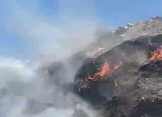 Два пожара зафиксированы в Аксайском районе пожар в Аксайском районе // фото: Скриншот видео в Telegram-канале Антонины Пшеничной
