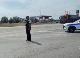 Трассу Ростов-Волгодонск перекрыли из-за пожара трассу Ростов-Волгодонск перекрыли из-за возгорания сухой травы // фото: пресс-служба Госавтоинспекции региона