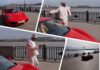 Кадры из ролика Николая Василенко с проездом на Ferrari по Набережной Дона в Ростове-на-Дону //Коллаж Городской репортер