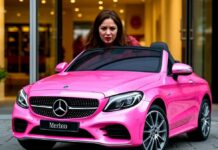 Батайчанка украла розовый детский Mercedes из подъезда //Изображение создано при помощи нейросети Шедеврум